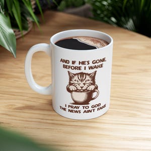 Sarcastic Anti-Trump Coffee Mug: Funny Liberal Cat Mug, Resistance Anti Trumpism Gift image 8