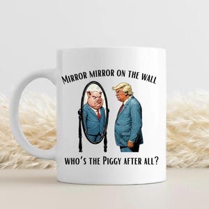 Quiet Piggy Anti Trump Sarcastic Coffee Mug, Subtle FDT Cup