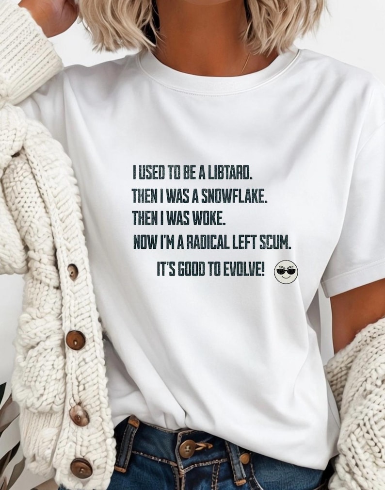 Radical Left Liberal Tshirt, Leftist FDT shirt, Liberal Resistance Tee, Comfort Colors Anti Maga Activist Shirt image 2