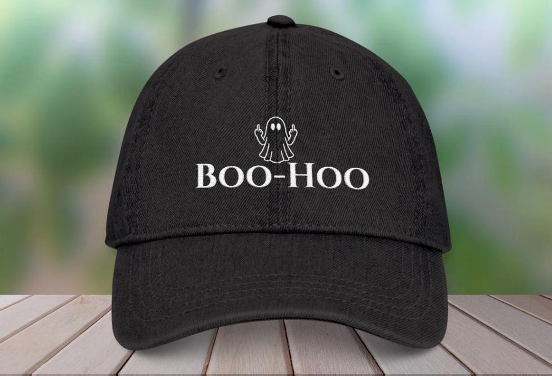 Boo Hat Boo-hoo Ghost Embroidered Hat: Sarcastic Halloween Baseball Cap - Etsy