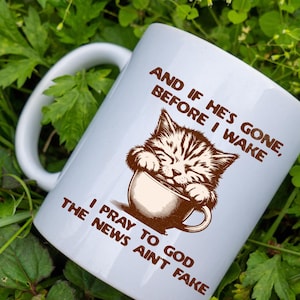 Sarcastic Anti-Trump Coffee Mug: Funny Liberal Cat Mug, Resistance Anti Trumpism Gift image 6