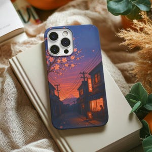 Lo-Fi City Tokyo Japanese Phone Case, lofi aesthetic Japan Design, Case for iPhone Samsung Google Pixel, Japan Vibe Accessory