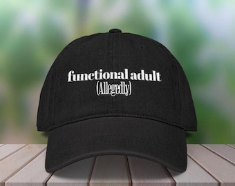 Quit My Job Embroidered Bio-washed Classic Dad Hat, Gen Z Humor