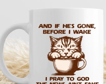 Sarcastic Anti-Trump Coffee Mug: Funny Liberal Cat Mug, Resistance Anti Trumpism Gift