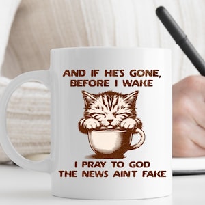 Sarcastic Anti-Trump Coffee Mug: Funny Liberal Cat Mug, Resistance Anti Trumpism Gift image 3