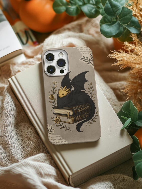 Fantasy Dragon MagSafe Phone Case for Book Lovers, Fantasy Reader Phone case, MagSafe case for IPhone 17 16 15 14 13