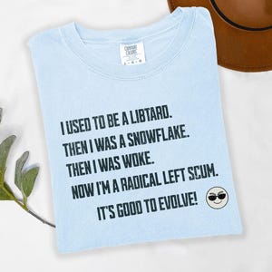 Radical Left Liberal Tshirt, Leftist FDT shirt, Liberal Resistance Tee, Comfort Colors Anti Maga Activist Shirt image 4