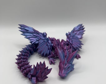 Mystery 3D Printed Crystal Winged Dragon - Cinderwing Design