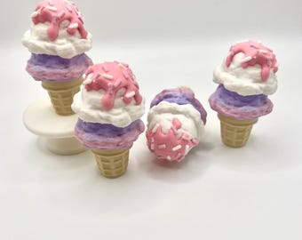 3D Printed Ice Cream Clicker Fidget Toy: ASMR Stress Relief