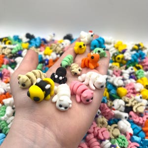 Mystery Micro Mini 3D Printed Articulated Animals, 3D Printed, Mini Animals, Mini, Cute Animals, Fidget, 3D, Small Animals, Stress Reliever