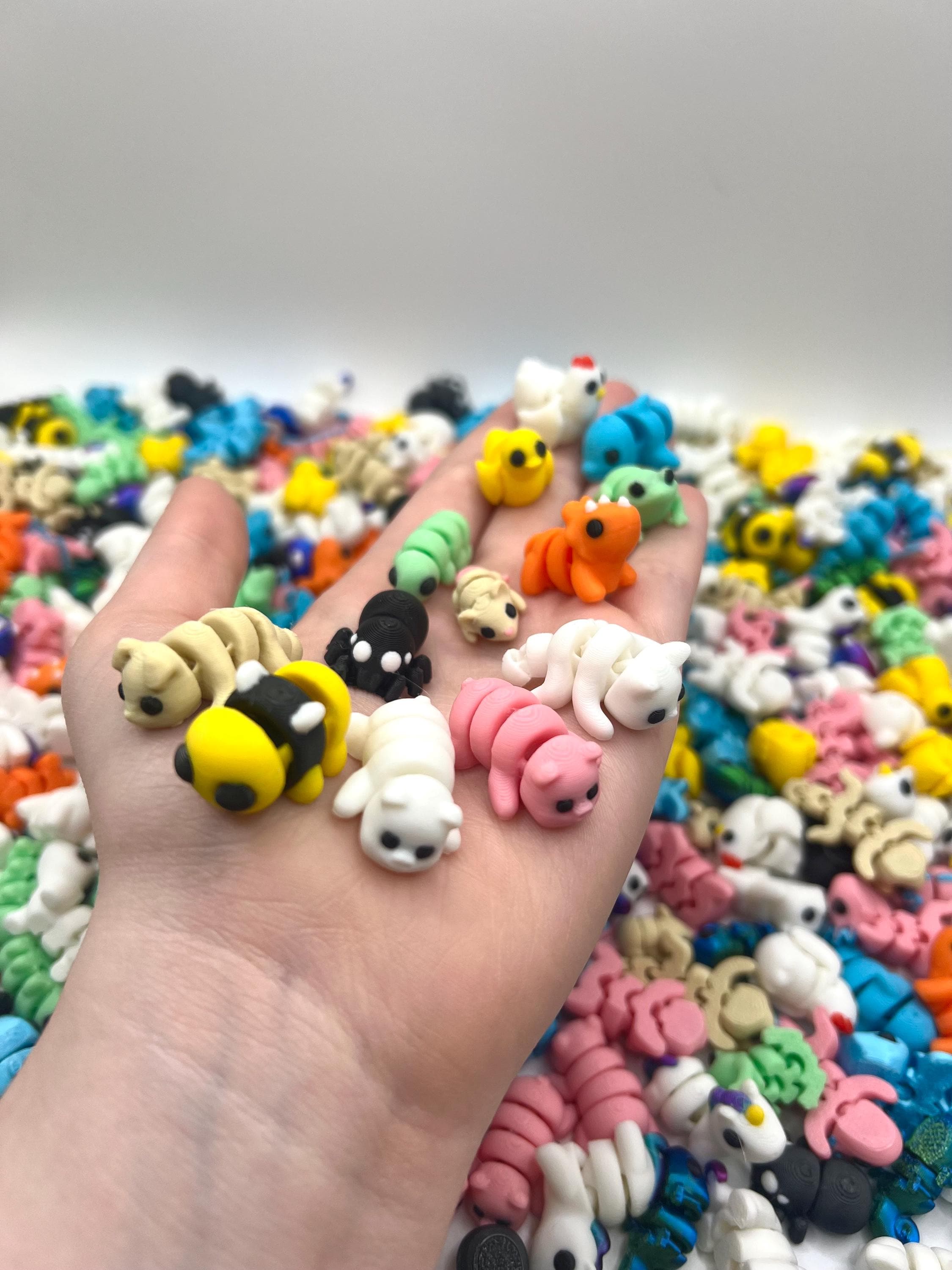 Mystery Micro Mini 3D Printed Articulated Animals - Etsy