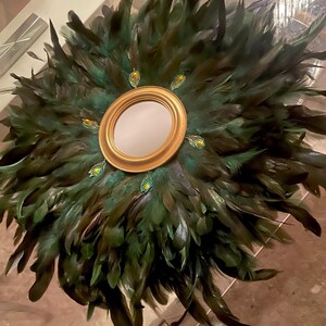 JujuHat - Decorative Feather Mirror