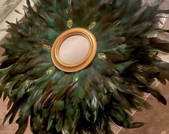 JujuHat - Decorative Feather Mirror