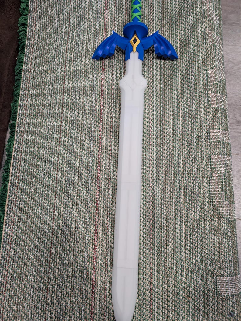 Rectangle Sword Legend of Zelda Master Sword – UV Reactive Blacklight Display Replica ...