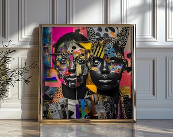 Maximalist Wall Art, Black Woman Art, Trendy Wall Art, Maximalist Gallery Wall Set, Eclectic Wall Art, Maximalist Home Decor, Trendy Print