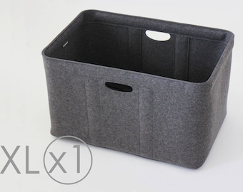 XL Size / Custom-made Felt Storage Basket / Storage Box for a Shelf