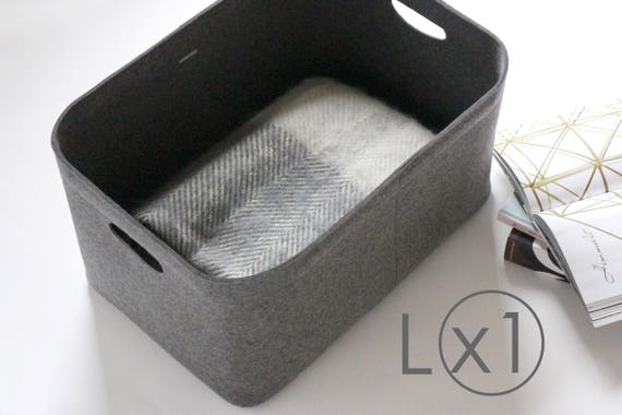 Large Size / Custom-made Felt Storage Basket / Storage Box for a