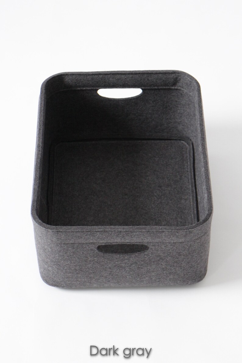 Medium Size / Custommade Felt Storage Basket / Storage Box Etsy