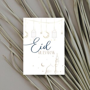 Digitale Eid Mubarak & Mutlu Bayramlar-kaart – Direct downloaden | Islamitische vakantiekaart om af te drukken