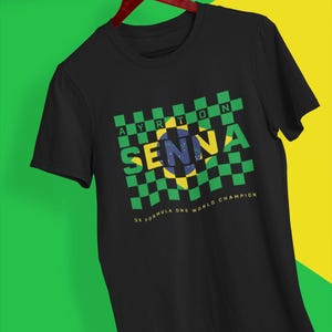 Ayrton Senna Brasil Championship F1 Formula 1 Vector Design- PDF-AI-PNG| Digital Art File for Custom T-Shirts & Prints