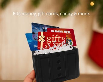 Caja de regalo - Caja de regalo de rompecabezas personalizada, portamonedas, porta tarjetas de regalo, caja de rompecabezas, caja de regalo molesta, relleno de medias