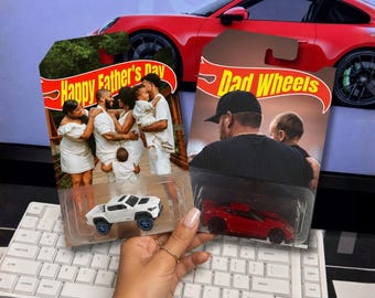 Custom HotWheel Car, Personalized HW Father's Day Gift, Gift for Dad