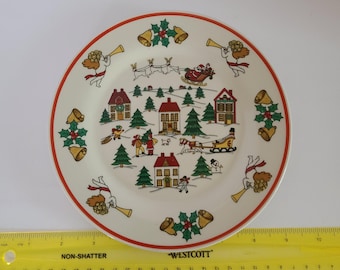 Plato de postre/ensalada Jamestown China Joy of Christmas