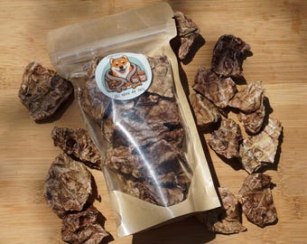 Premios para perros de pulmón de res deshidratado 100 % natural, un solo ingrediente
