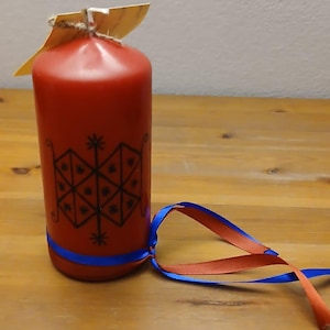 Kerzenleuchter mit Veve Ogun Badagris