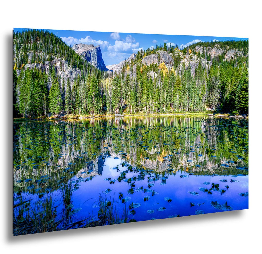 Bear Lake Reflection: Rocky Mountain National Park Autumn Canvas - Etsy