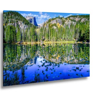 Bear Lake Reflection: Rocky Mountain National Park Autumn Canvas