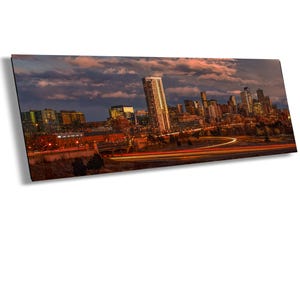 Denver Skyline Wall Art, Blue Hour Cityscape Print, Downtown Denver Sunset Photography, Urban Landscape Decor, Colorado City Wall Print