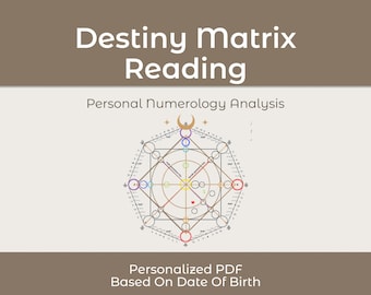 Destiny Matrix Lesung | Personalisierte Numerologie-Methode (PDF)