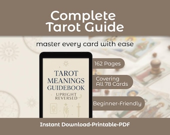 Tarot Guidebook | 78 Card Meanings with Bonus Cheat Sheet (PDF)