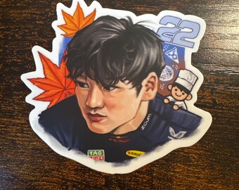 YUKI TSUNODA STICKER