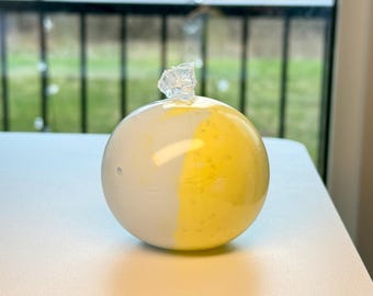 XL Taro Milk Tea Squishy Stress Ball: Handmade Slow-Rise Fidget Toy