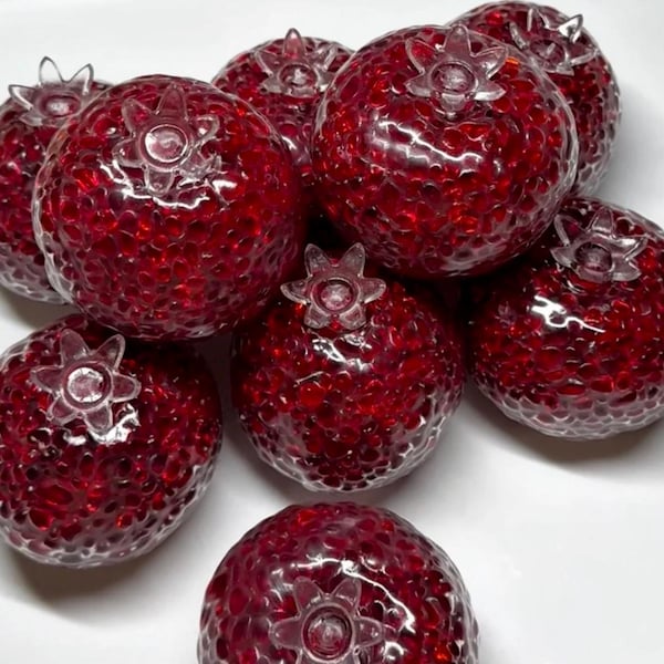 Its Back!! Garnet Puff Squishy Ball - Crunchy ASMR Stress Relief Fidget Toy | Handmade Stress Ball