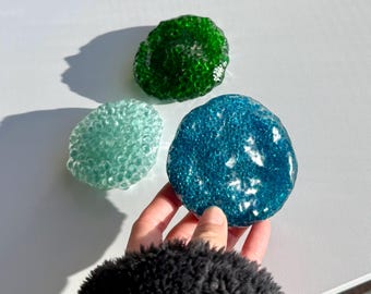 Handmade Gemstone Squishy Ball Set– Stress Relief Fidget Toy -Value Bundle