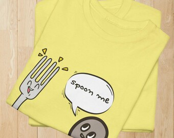 Spoon Me T Shirt, Eating Meme TShirt, Chef Gift, Funny Cook Shirt, Romantic Kitchen Tee