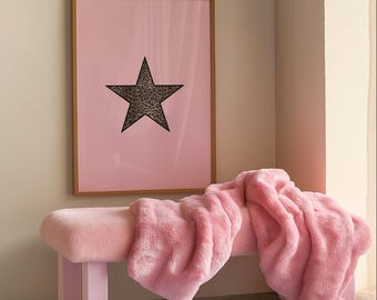 Pink Cheetah trendy art