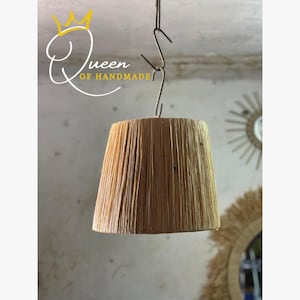 raffia wall light , wall decor lighting in raffia , raffia sconce ,Natural Lamp,Raffia Lighting, Nature-Inspired Decor,Moroccan Suspension