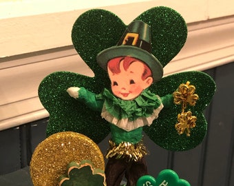 Spun Cotton Leprechaun Centerpiece