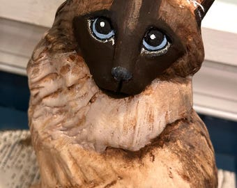 カスタム猫彫刻 高さ7～12インチ
