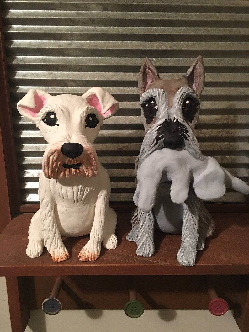 Two Dog Sculptures Etsy