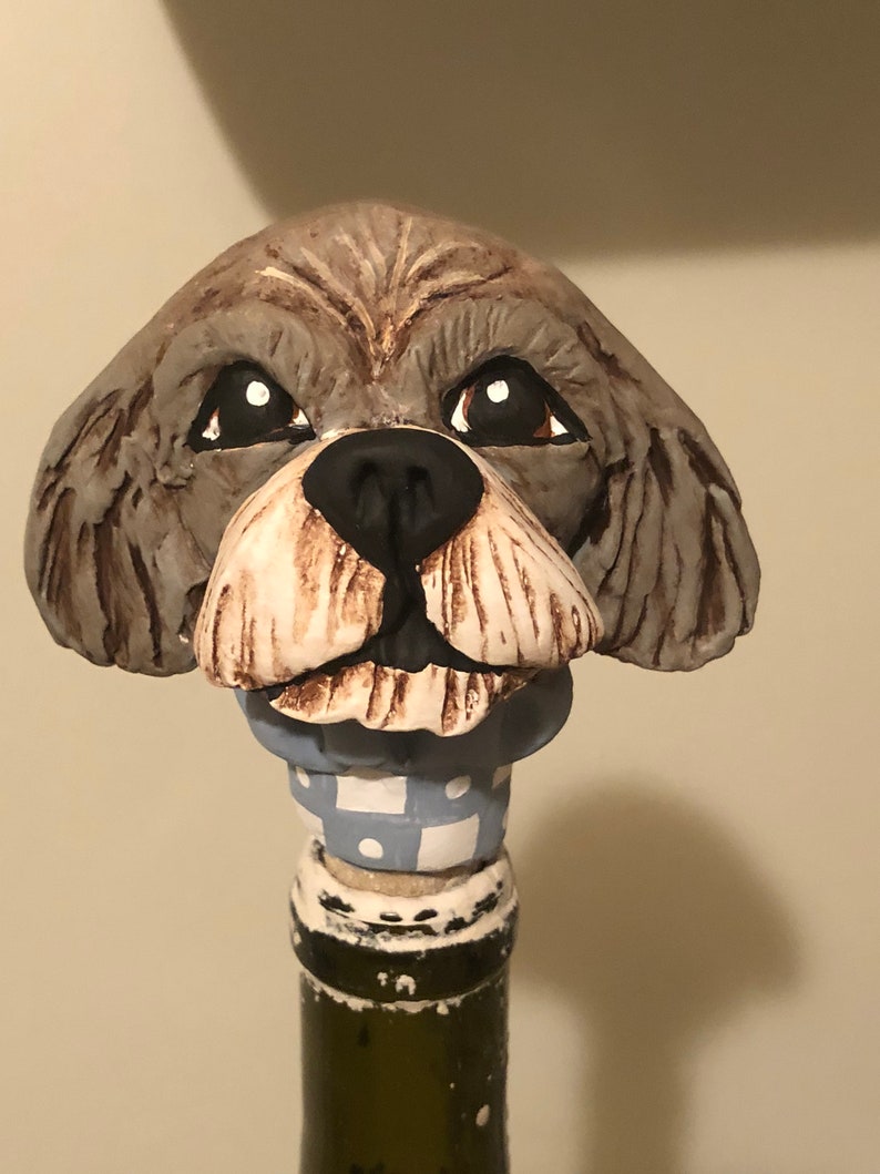 Customize Your Dog Wine Stopper III Etsy