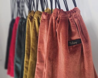 Sac à chaussures - sac velours - pochette à chaussure - accessoires