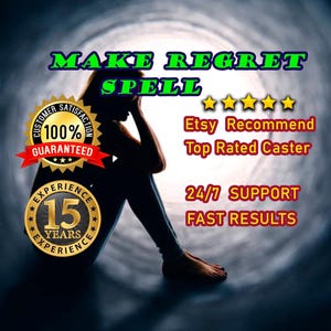 Make Them Regret. Hurt Spell. Apology. Revenge Spell to Hex Your Enemies, Curse.  Fast Results. Ritual from a Powerful Witch.