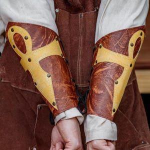 SCA Armor Medieval Accessories Leather Bracers Cosplay Medieval Clothing Costume Armor Larp Costume Renaissance Clothing Fantasy Armor