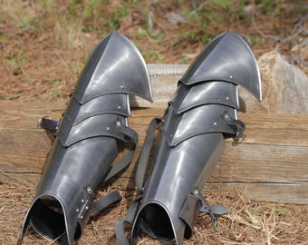 SCA Cosplay Armor Greaves Medieval Viking Accessories Leg Armor Renaissance Medieval Costume Knight Armor