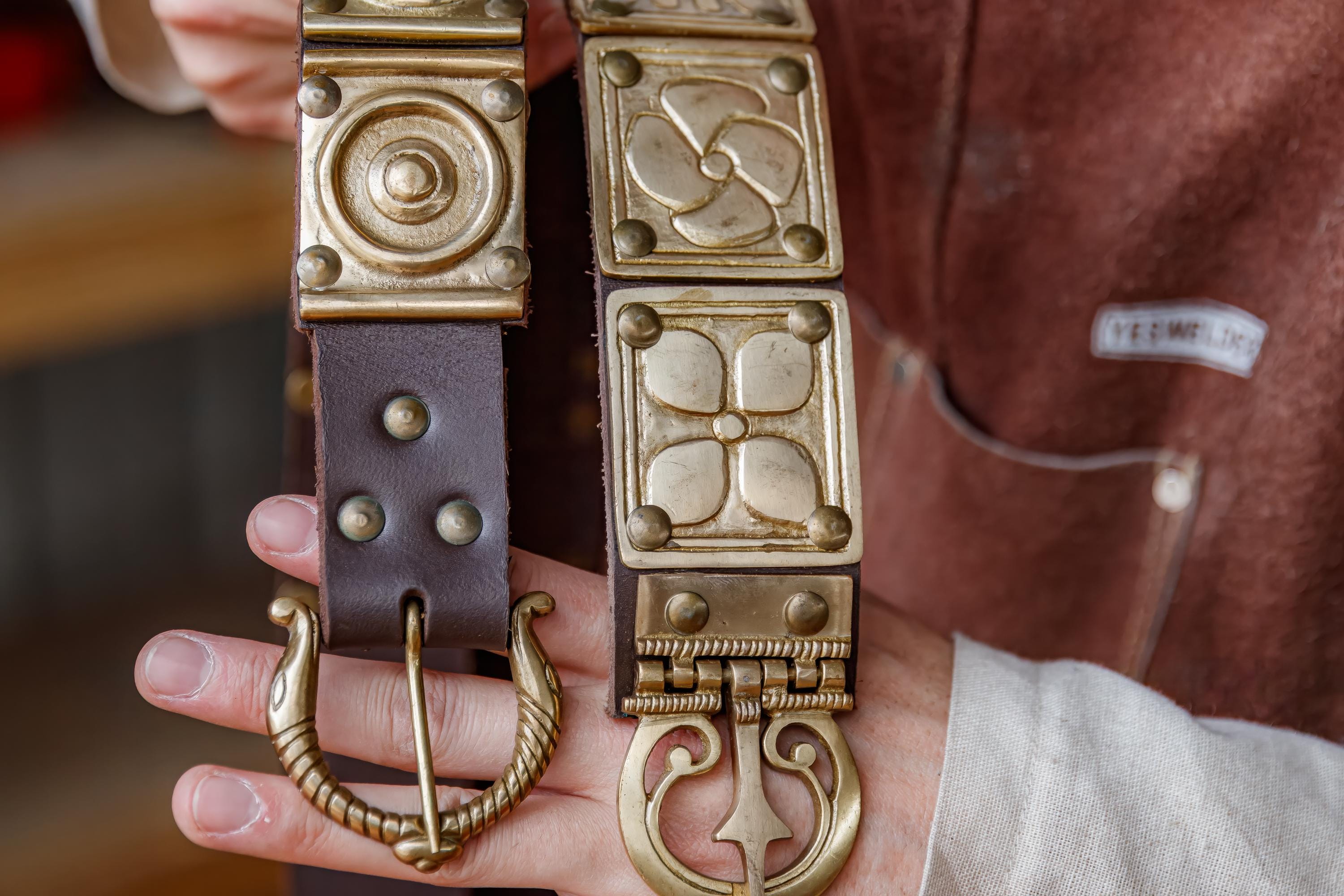 Vintage Handmade Brass, Copper & Silver Leaf Corset Belt Corset Belt Copper - Etsy main image 4